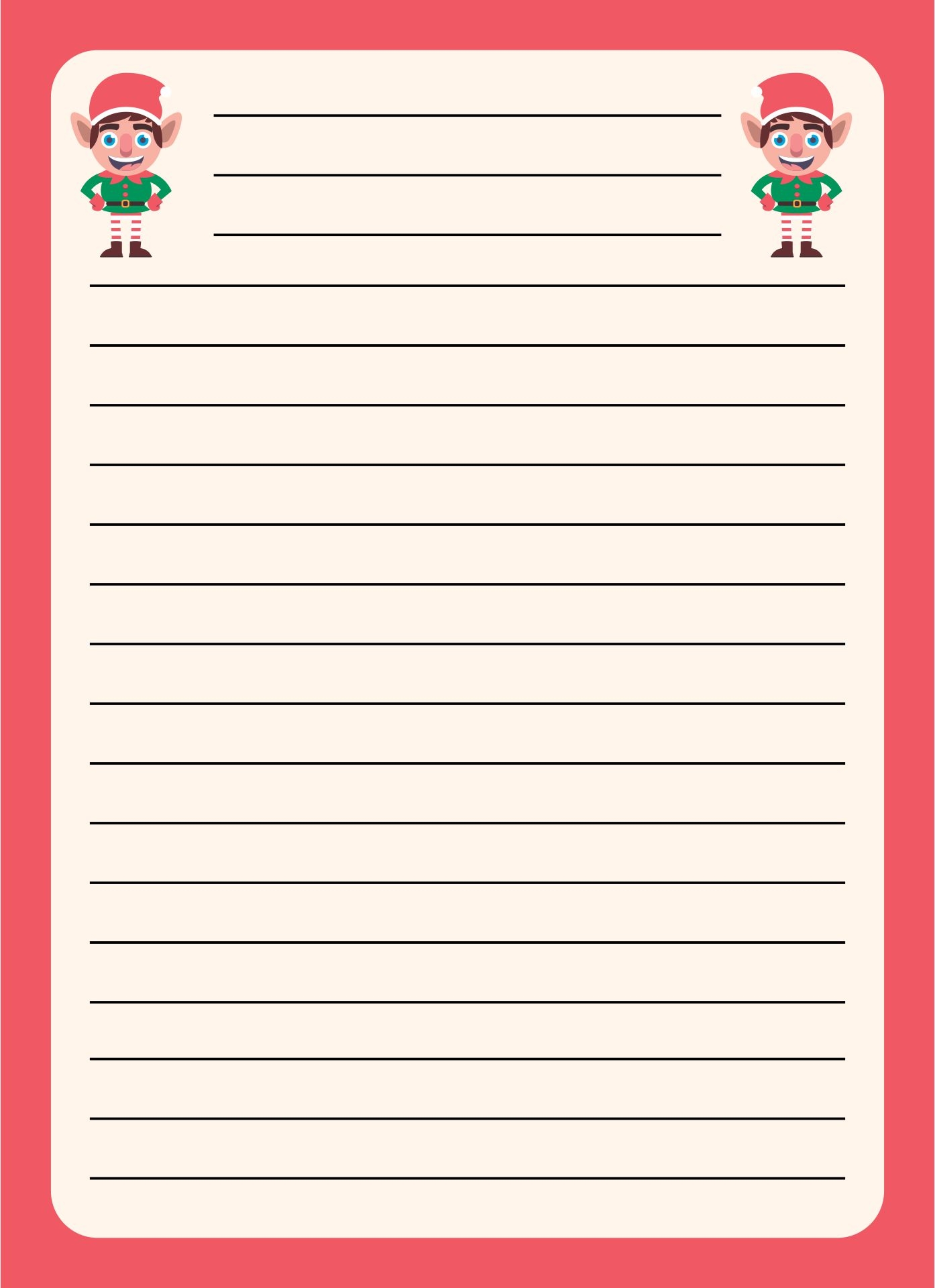 Elf On The Shelf Printable Paper Get What You Need For Free