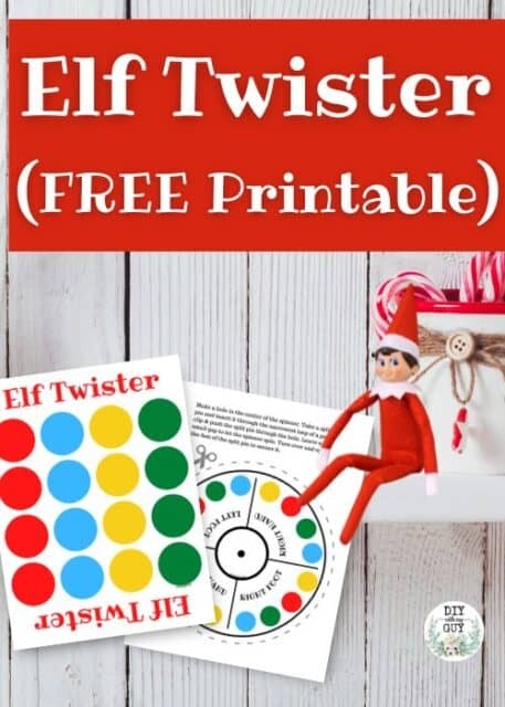 Elf On The Shelf Twister FREE Printable DIY With My Guy