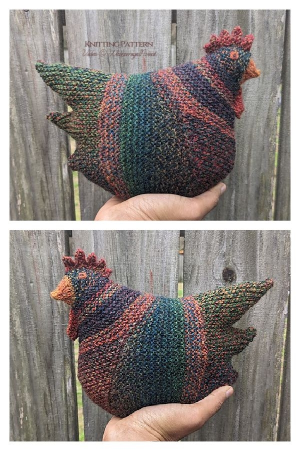Emotional Support Chicken Knitting Pattern Video Knitting Pattern 