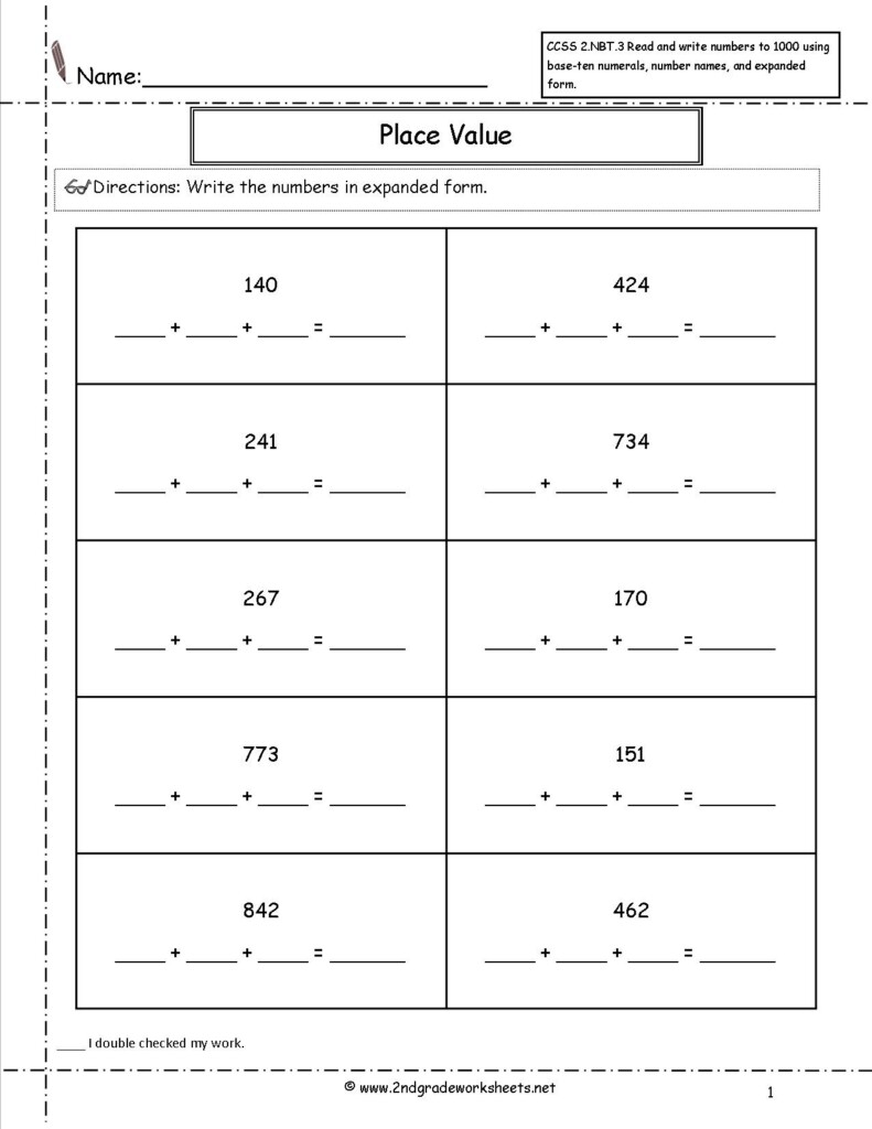 Expanded Form Printable Worksheets Printable Forms Free Online