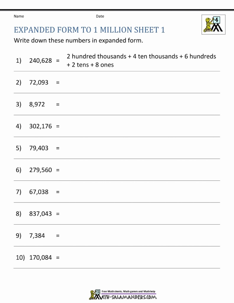 Expanded Notation Worksheets Inspirational 3 Digit Expanded Form 