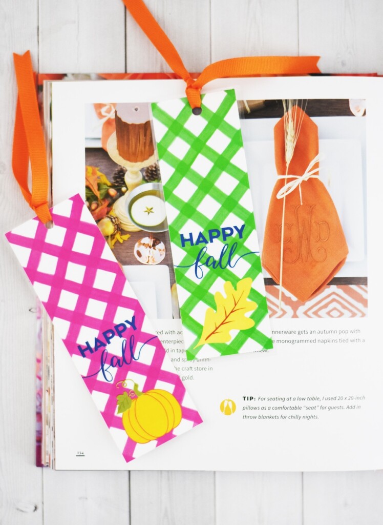 Fall Bookmarks Free Printable Printable Word Searches