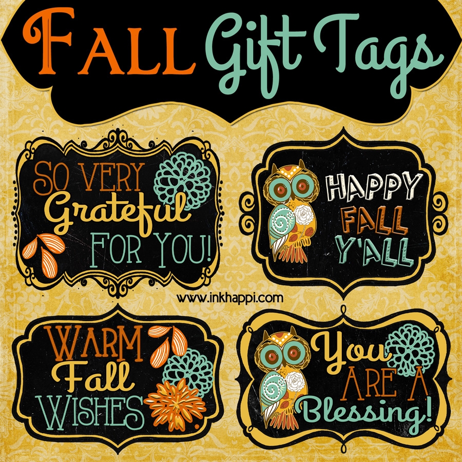 Fall Printable Gift Tags To Show Your Gratitude Inkhappi