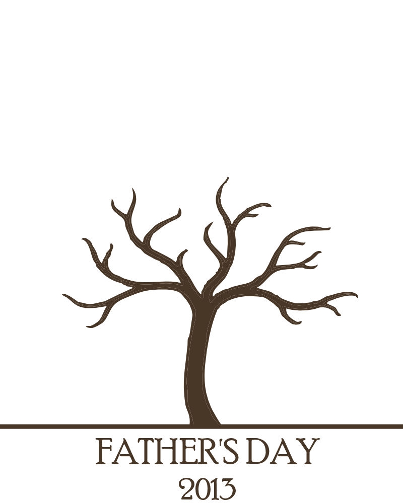 Father 39 s Day Handprint Tree Free Printable