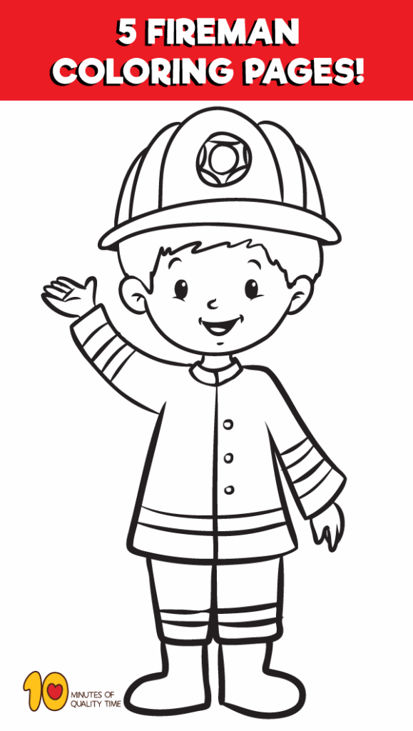 Fireman Printable Coloring Pages Dev onallcylinders