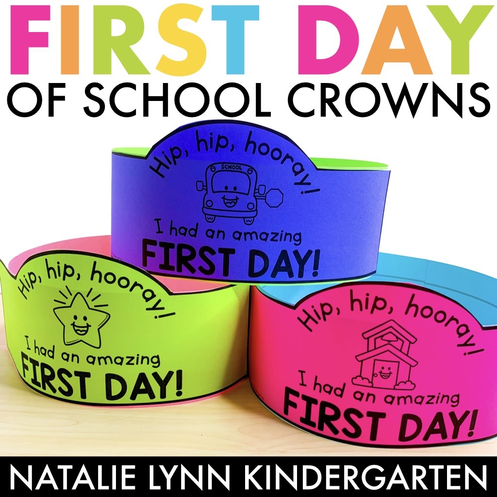 First Day Of Kindergarten Crown Freebie Katie Roltgen 57 OFF