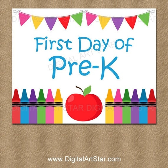 First Day Of Prek Printable