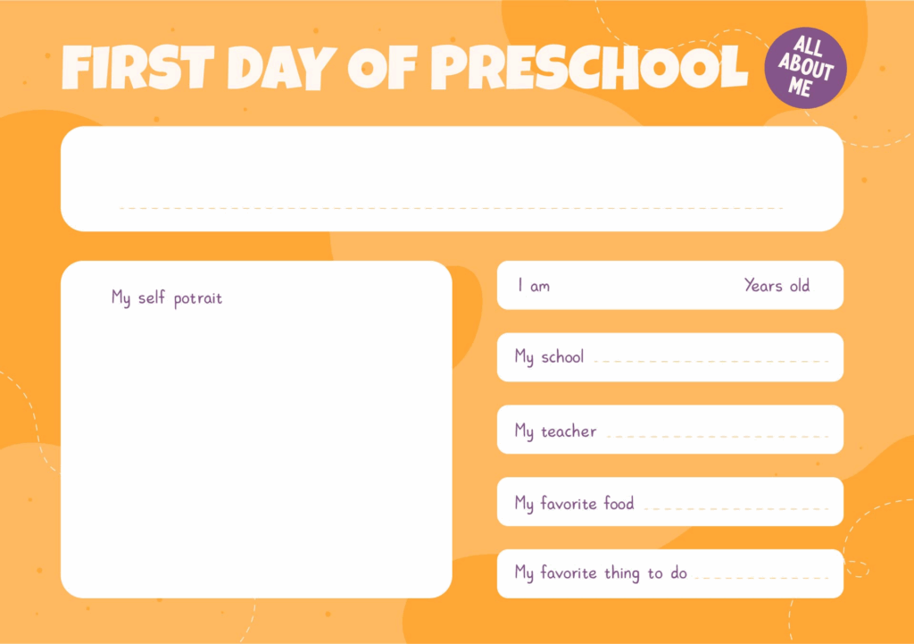 First Day Of Preschool 10 Free PDF Printables Printablee