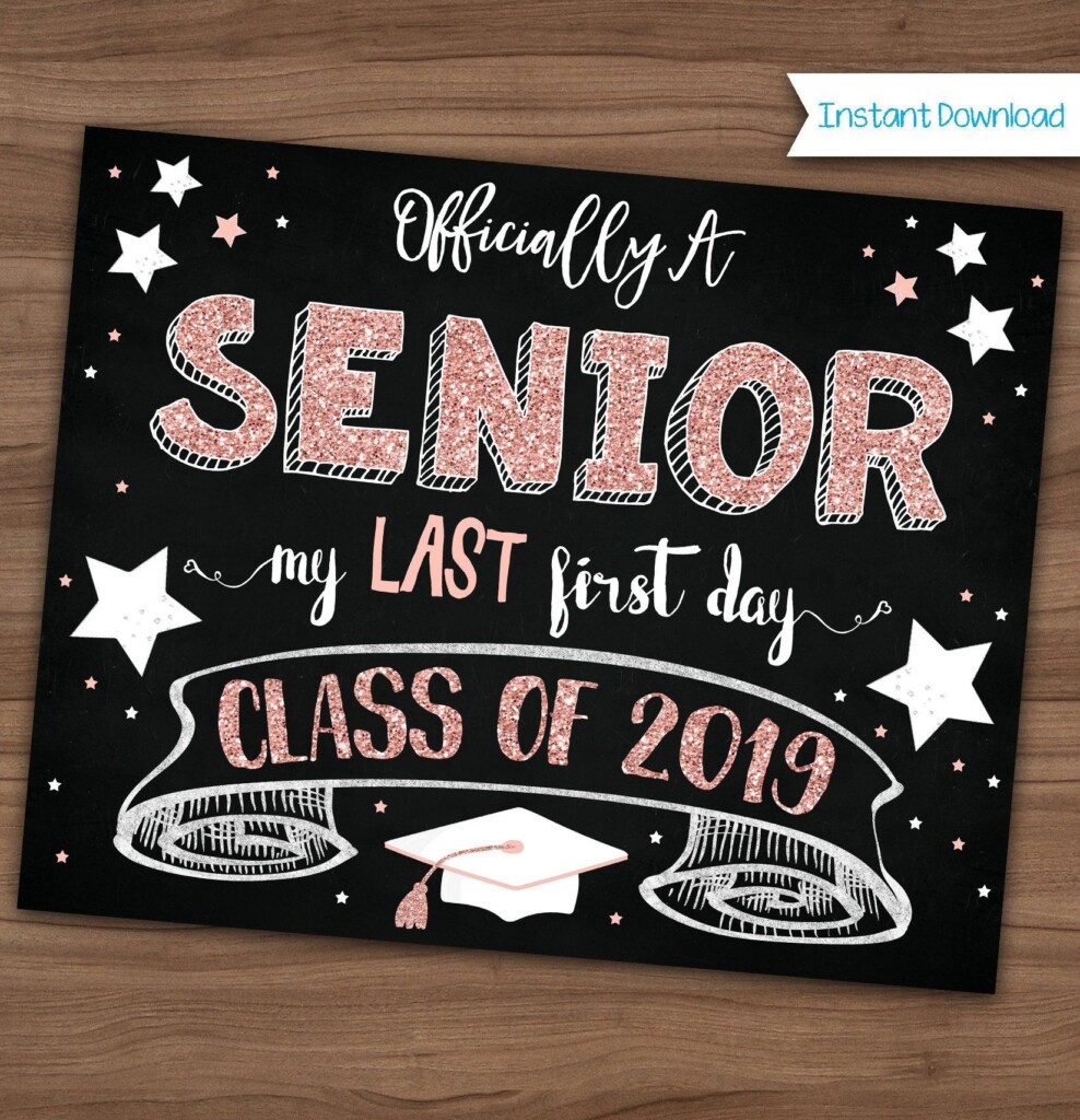 First Day Of Senior Year Free Printable Printable New Year Banners