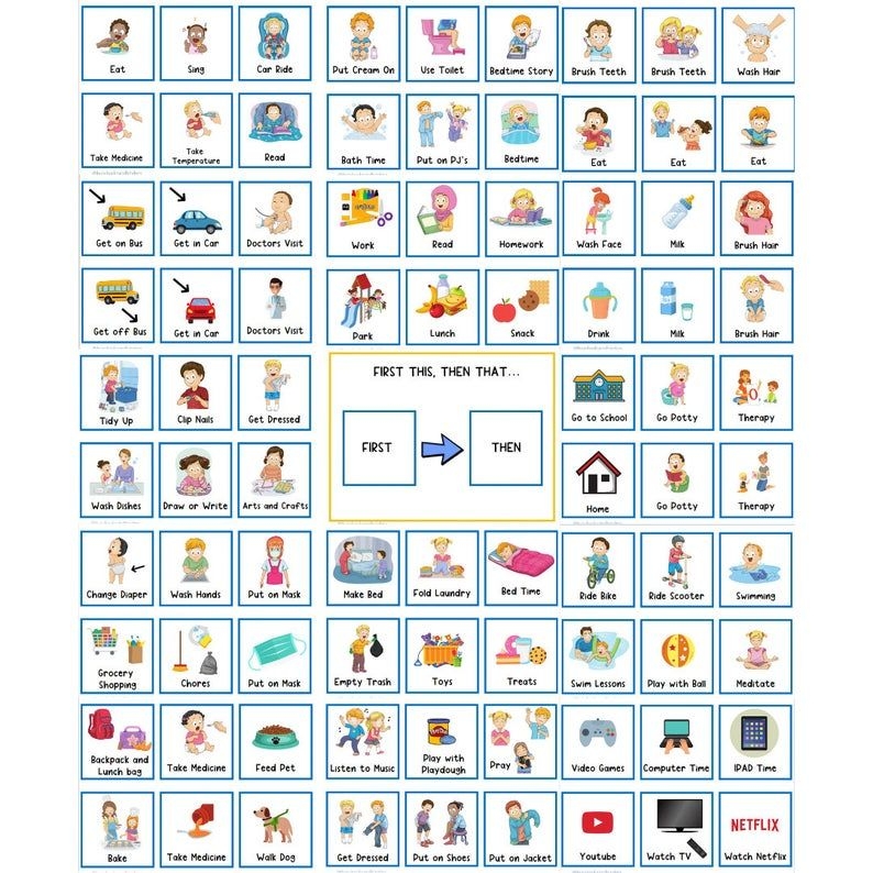 First Then Chart Free Printable Printable Sight Words List