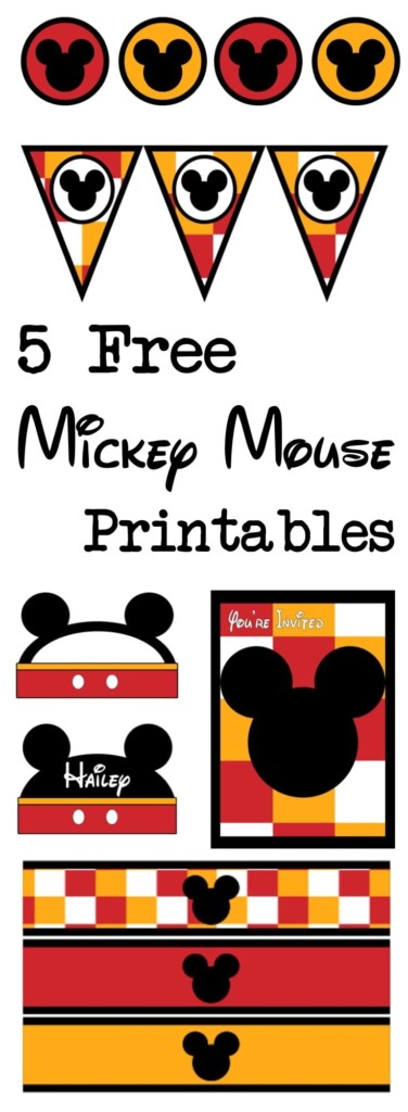 Five Mickey Mouse Free Printables Paper Trail Design Free Mickey Mouse 