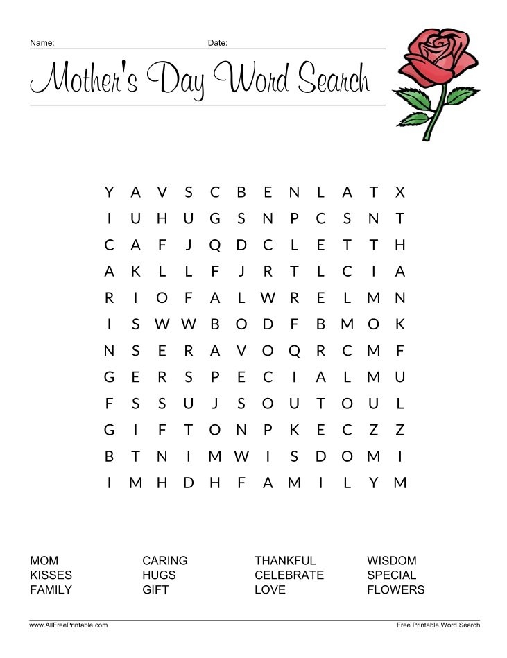 Flag Day Word Search For Kids Free Printable