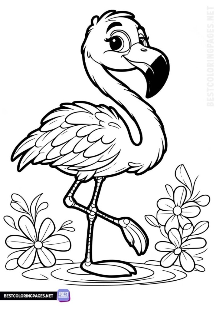 Flamingo Coloring Pages Bestcoloringpages