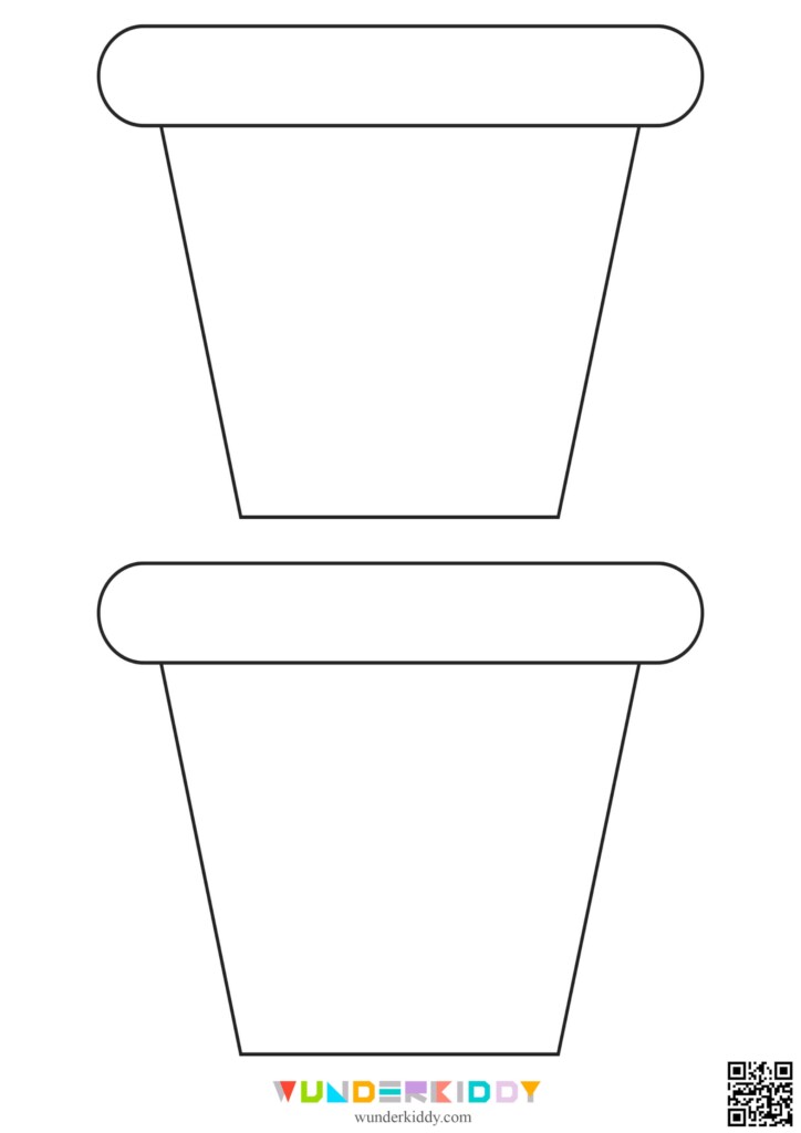 Flower Pot Outline Printable Best Flower Site