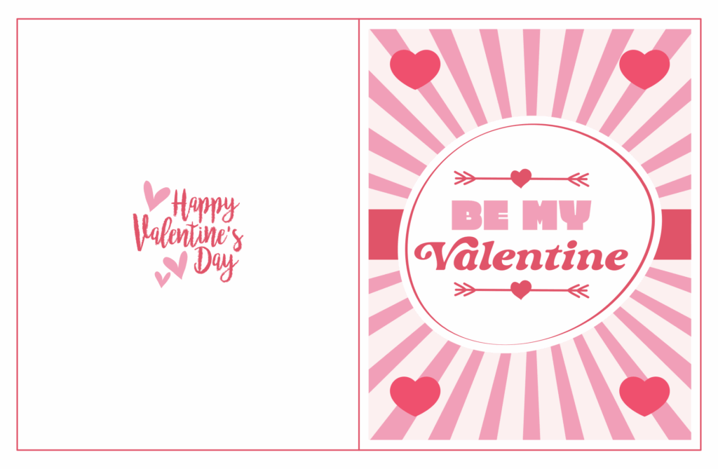 Foldable Free Printable Printable Valentines Day Cards To Color 