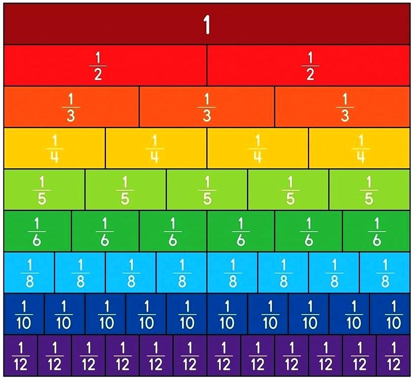 Fraction Strips Printable PDF
