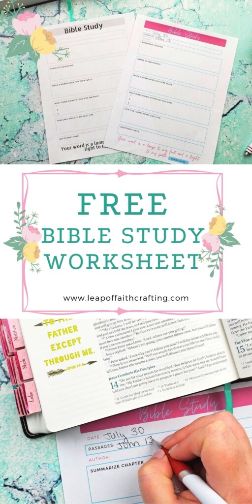 Free Bible Study Printable
