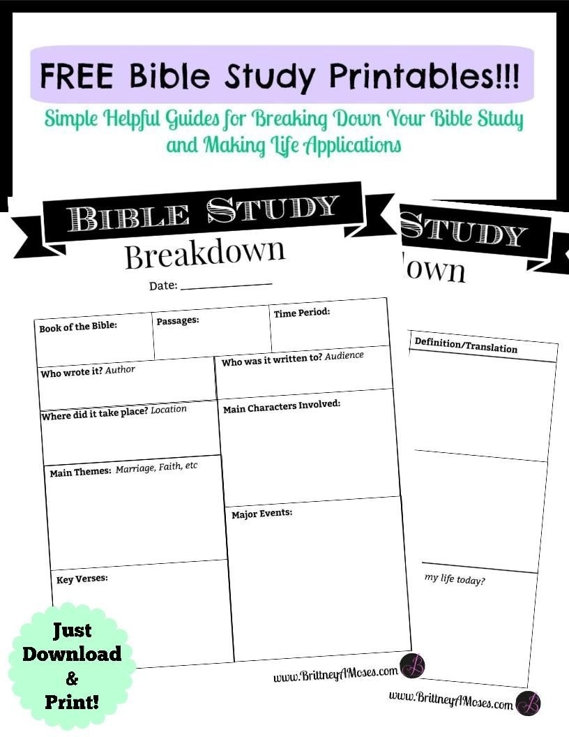 Free Bible Study Printables Free Printable Bible Studies For Men