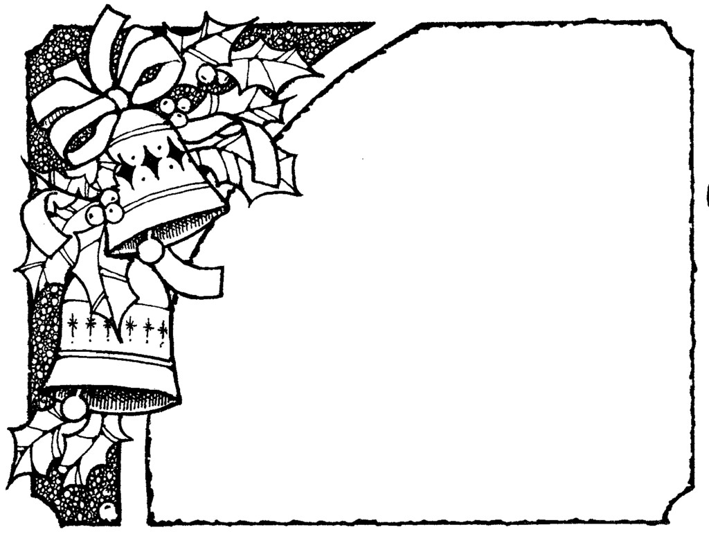 Free Black And White Christmas Borders ClipArt Best