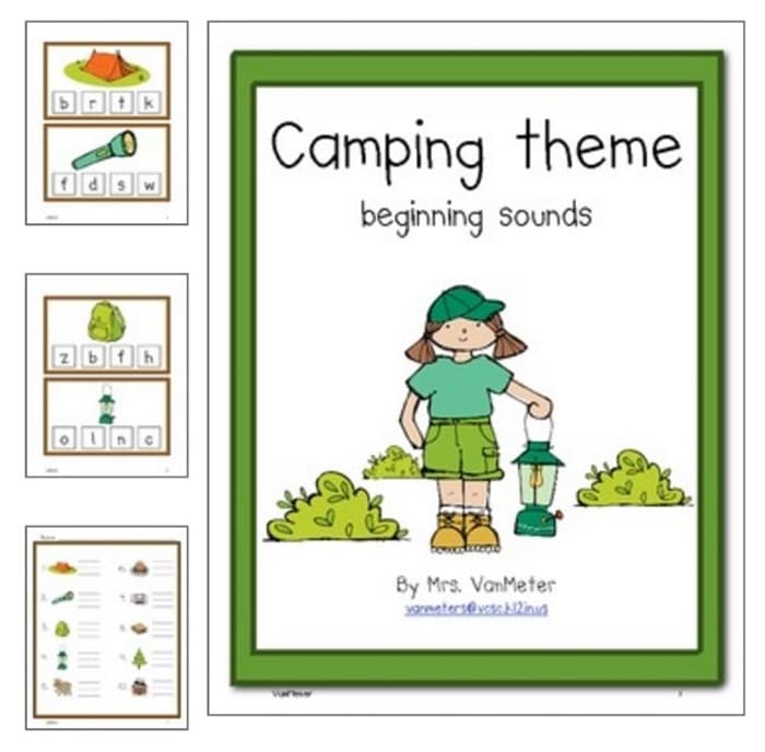 Free Camping Themed Classroom Printables Templates Printable