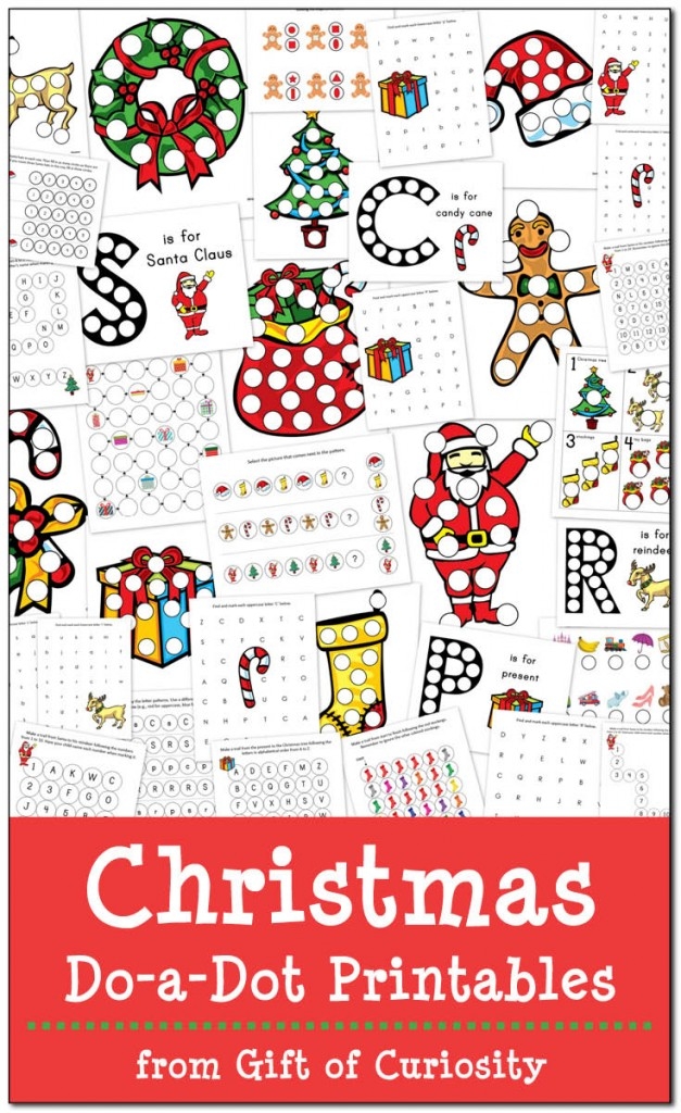 FREE Christmas Dot a Dot Printables