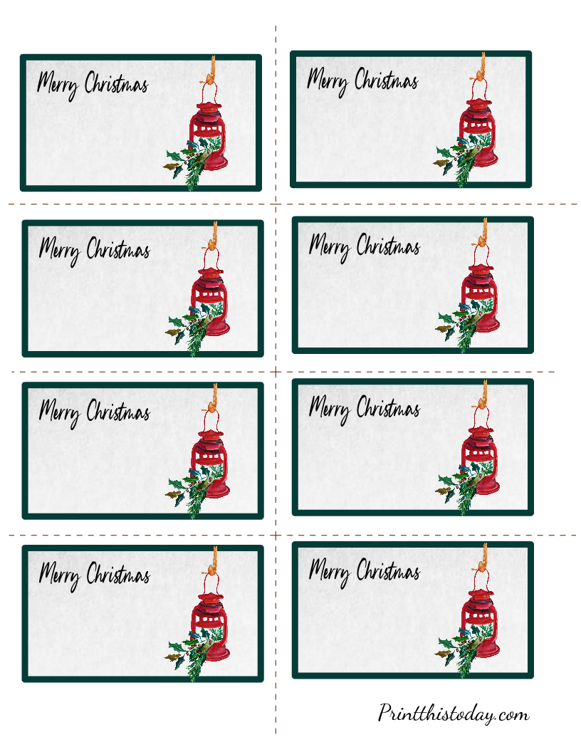 Free Christmas Labels Printable FREE Printable A Z