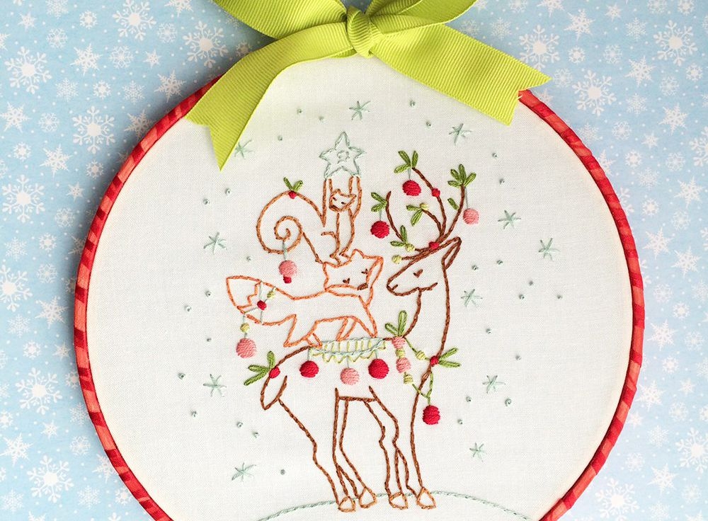 Free Christmas Ornament Embroidery Patterns Hand Embroidery