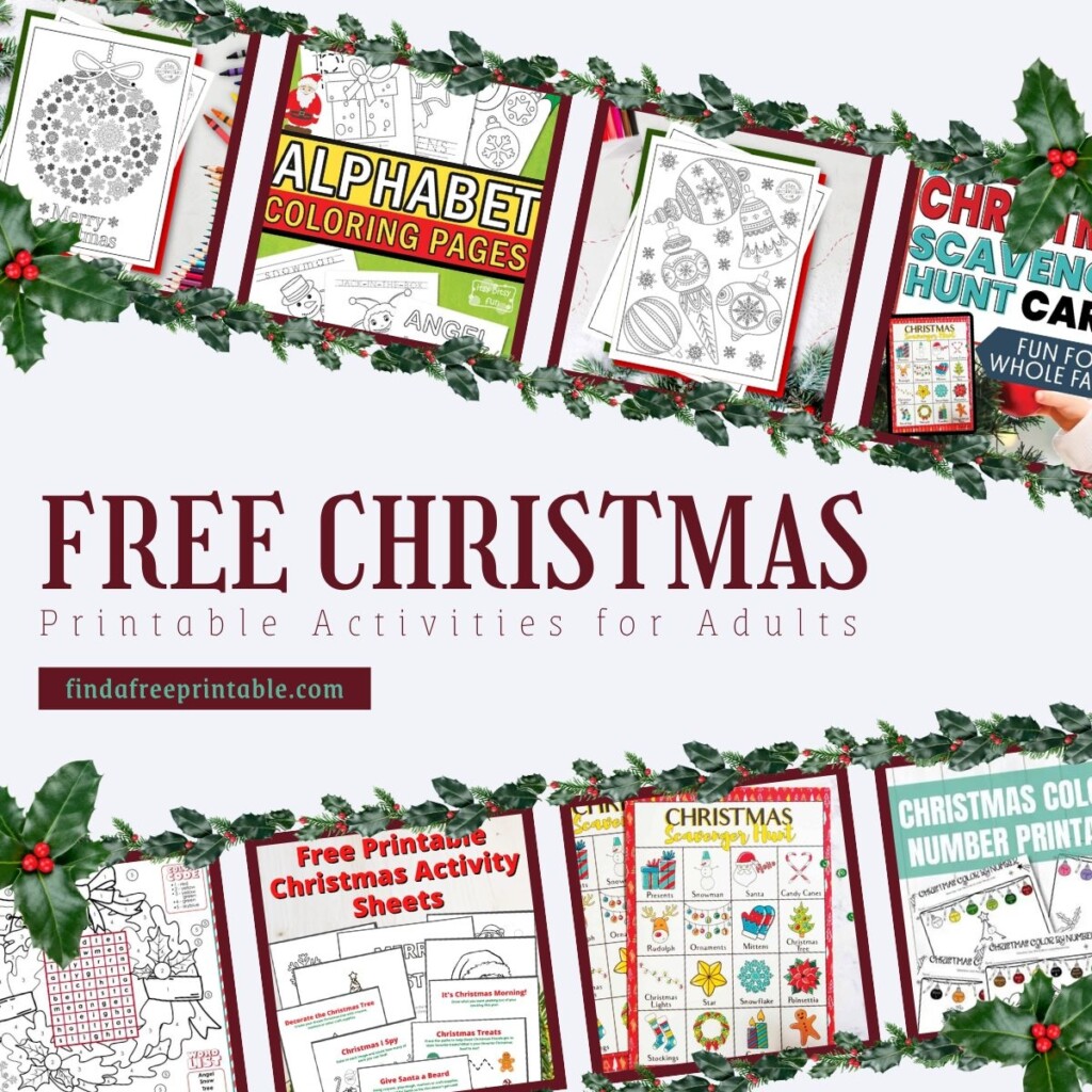Free Christmas Printable Activities For Adults Find A Free Printable