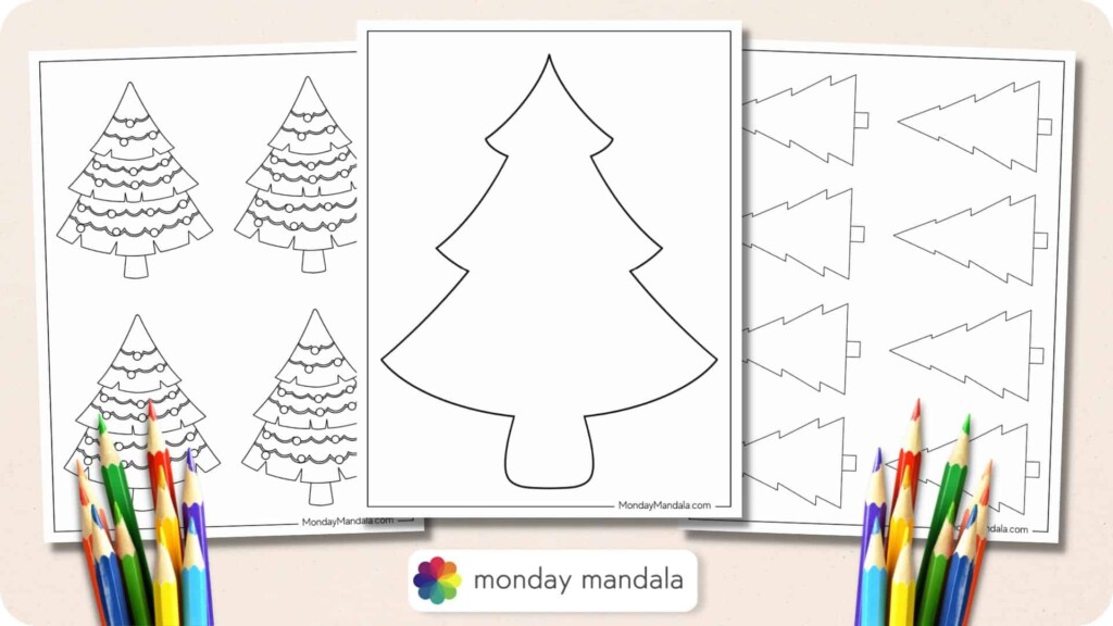 Free Christmas Tree Printable Templates Template Samples