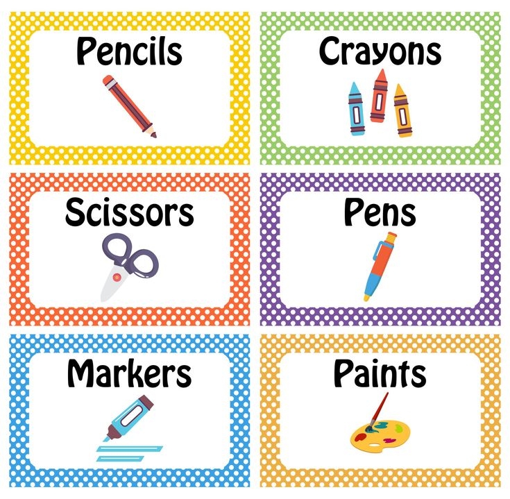 Free Classroom Labels With Pictures Classroom Labels Printables