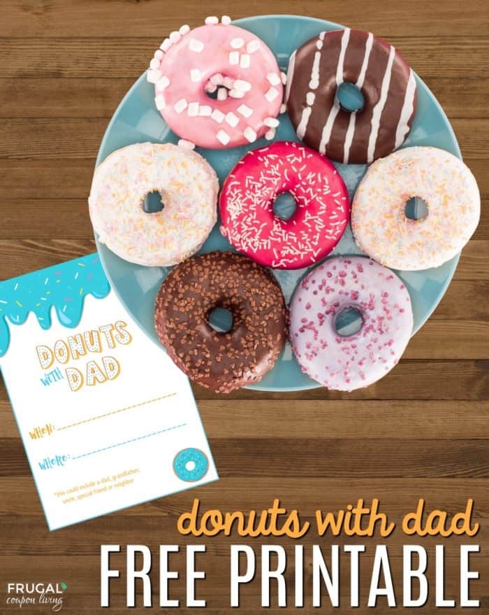Free Donuts With Dad Printable Invite