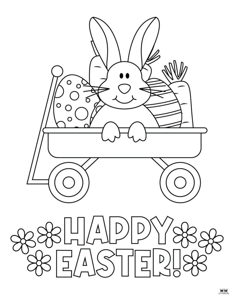 Free Easter Bunny Printable Coloring Pages