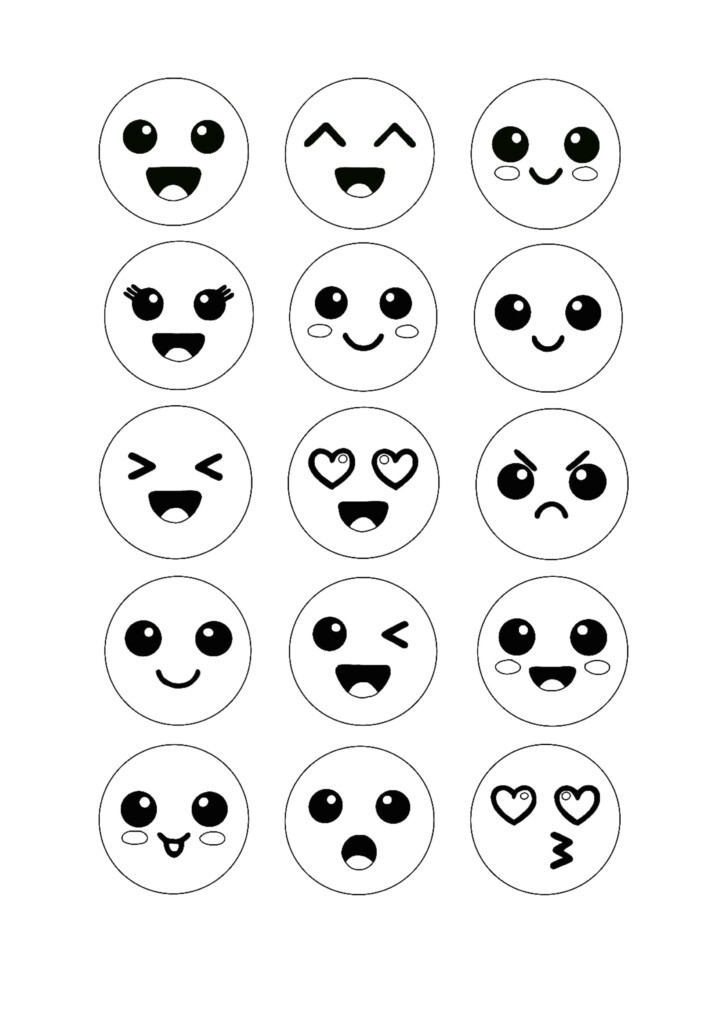 Free Emoji Coloring Pages