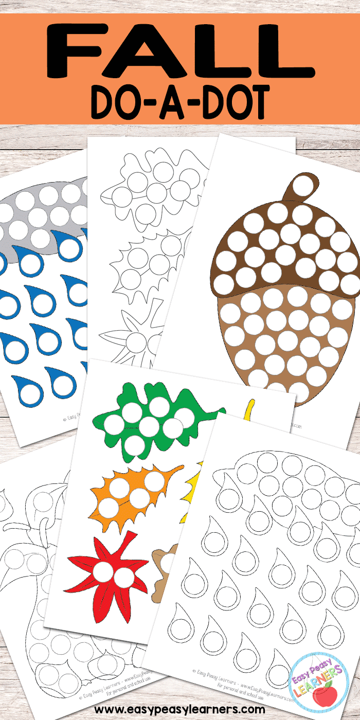 Free Fall Do A Dot Printables Easy Peasy Learners