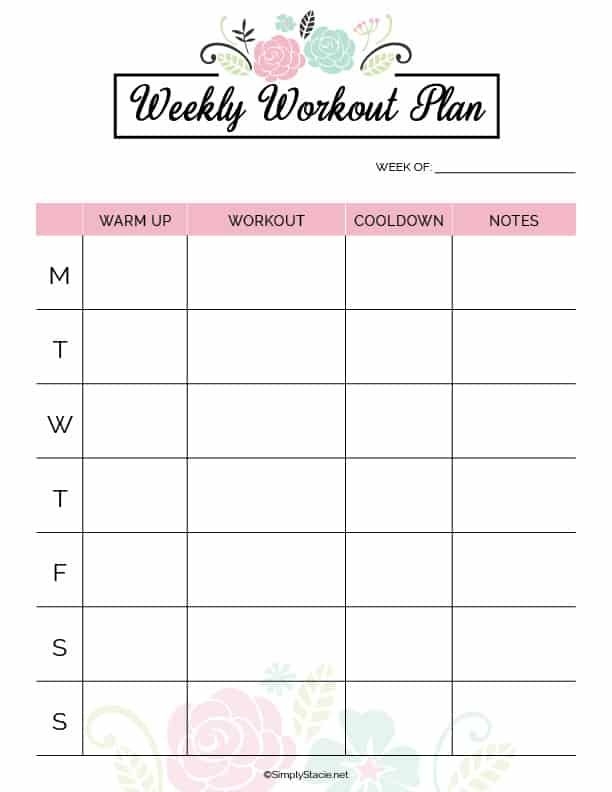 Free Fitness Planner Printable Printable Word Searches
