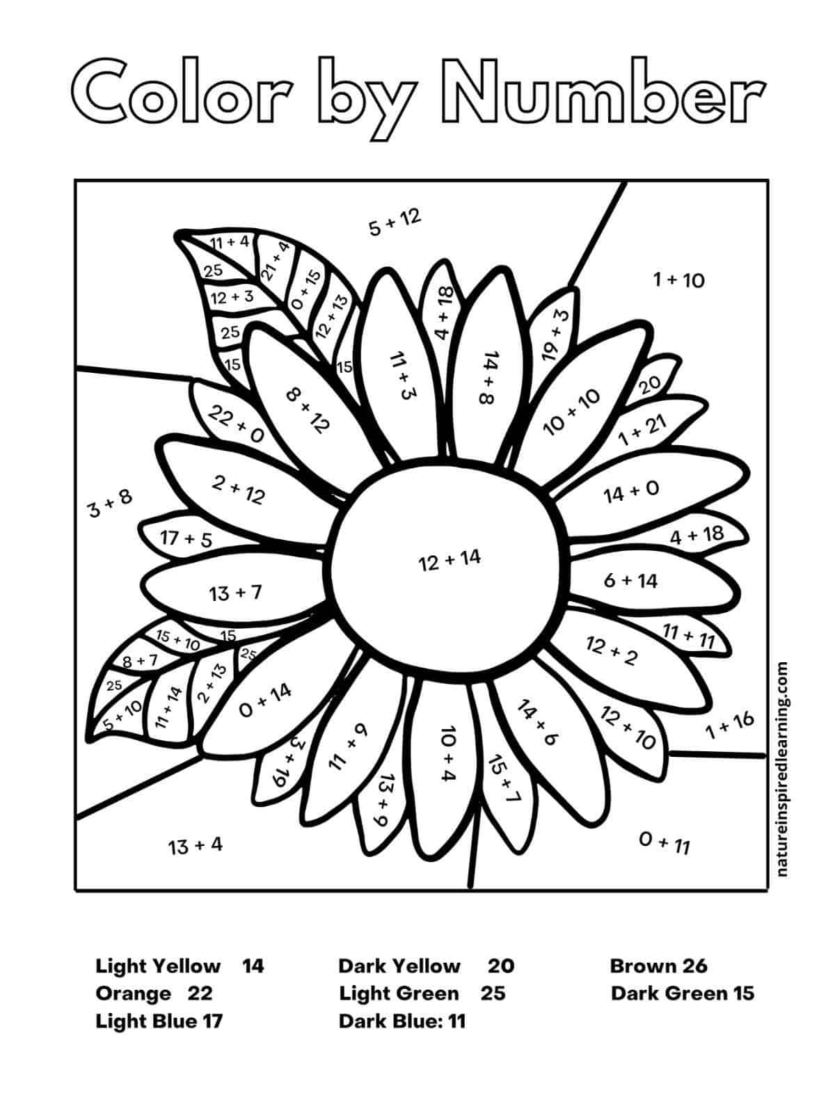 Free Free Printable Color By Number Addition Worksheet Download Free