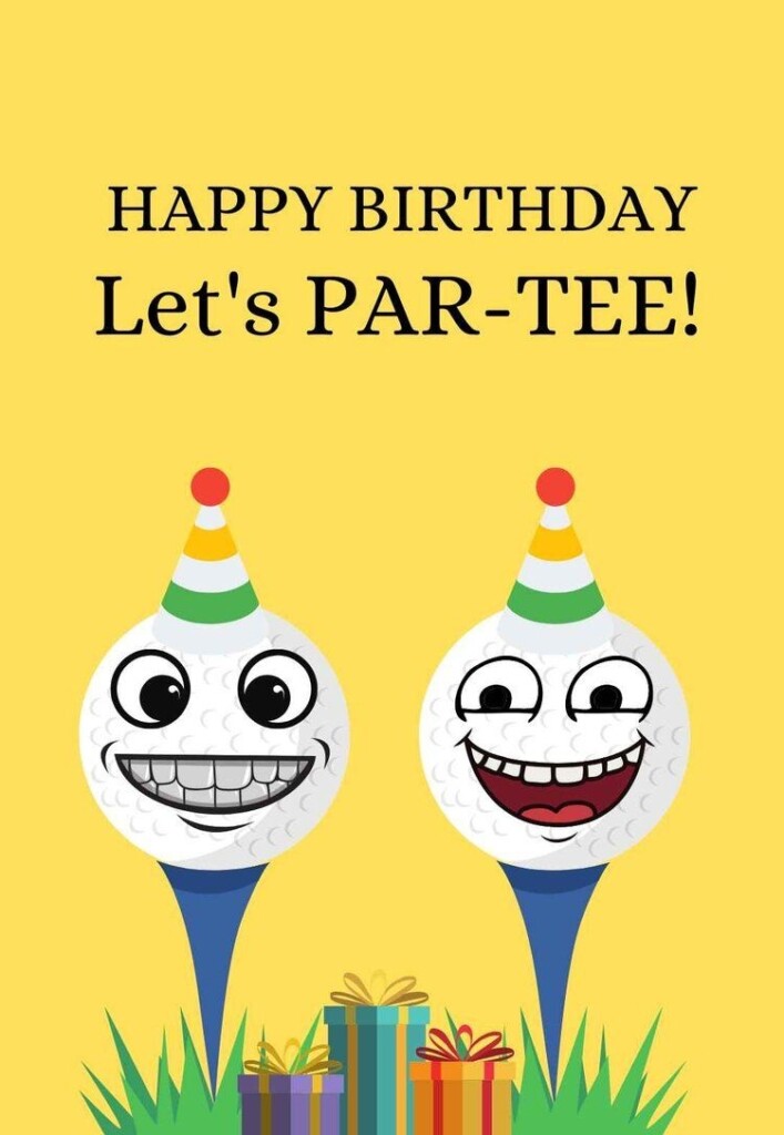 Free Golf Birthday Cards Printable