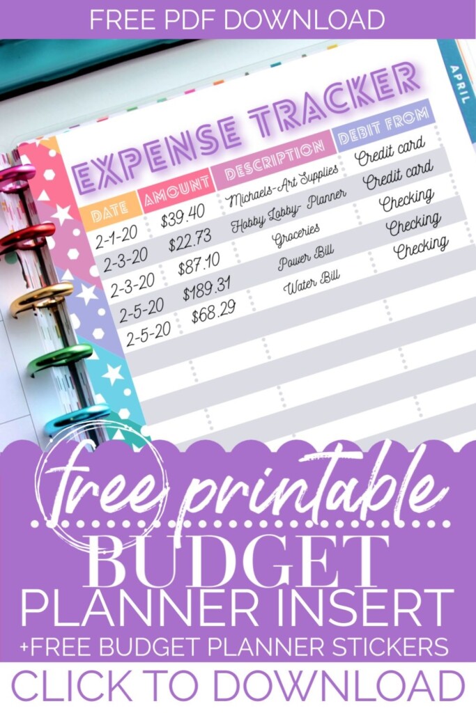 Free Happy Planner Budget Printable Free Download Free Happy Planner 