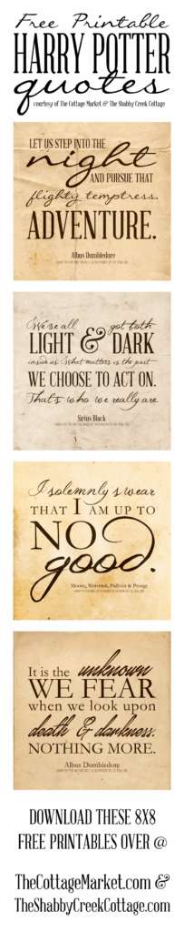 Free Harry Potter Quotes Printables Free Harry Potter Printable Signs 