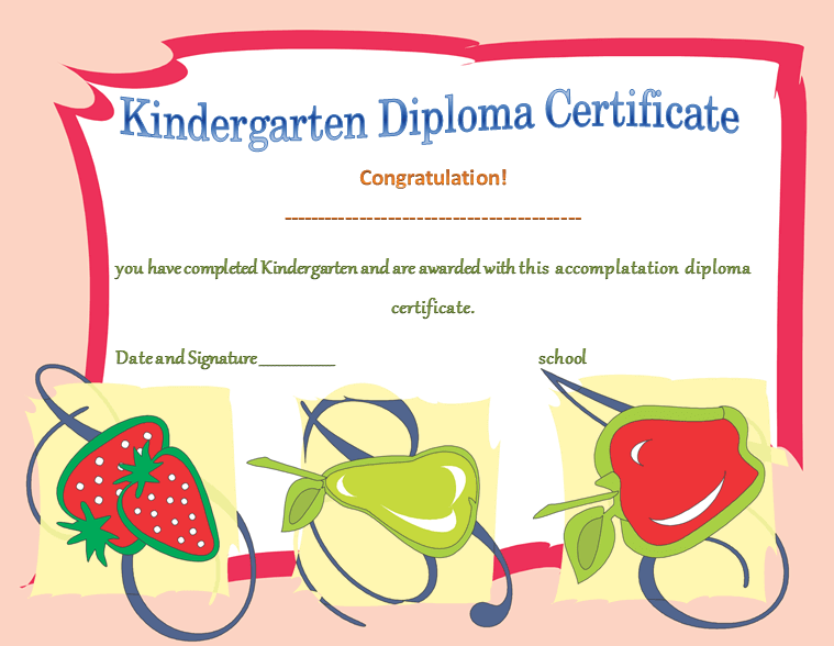 Free Kindergarten Diploma Printable Prntbl concejomunicipaldechinu gov co