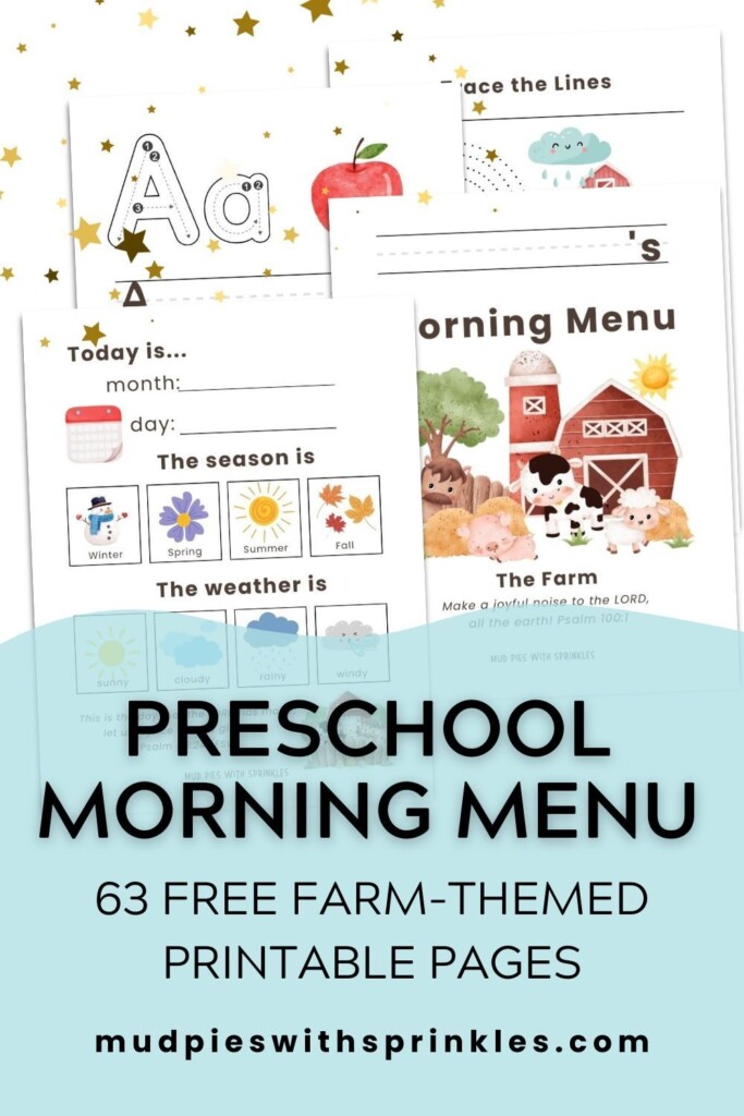 FREE Morning Menu For Preschool Homeschool Preschool And Classroom Fa 