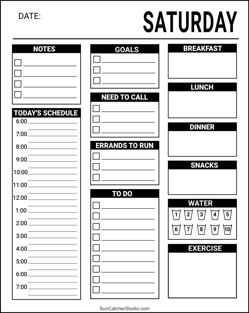 Free Planner Templates Pdf