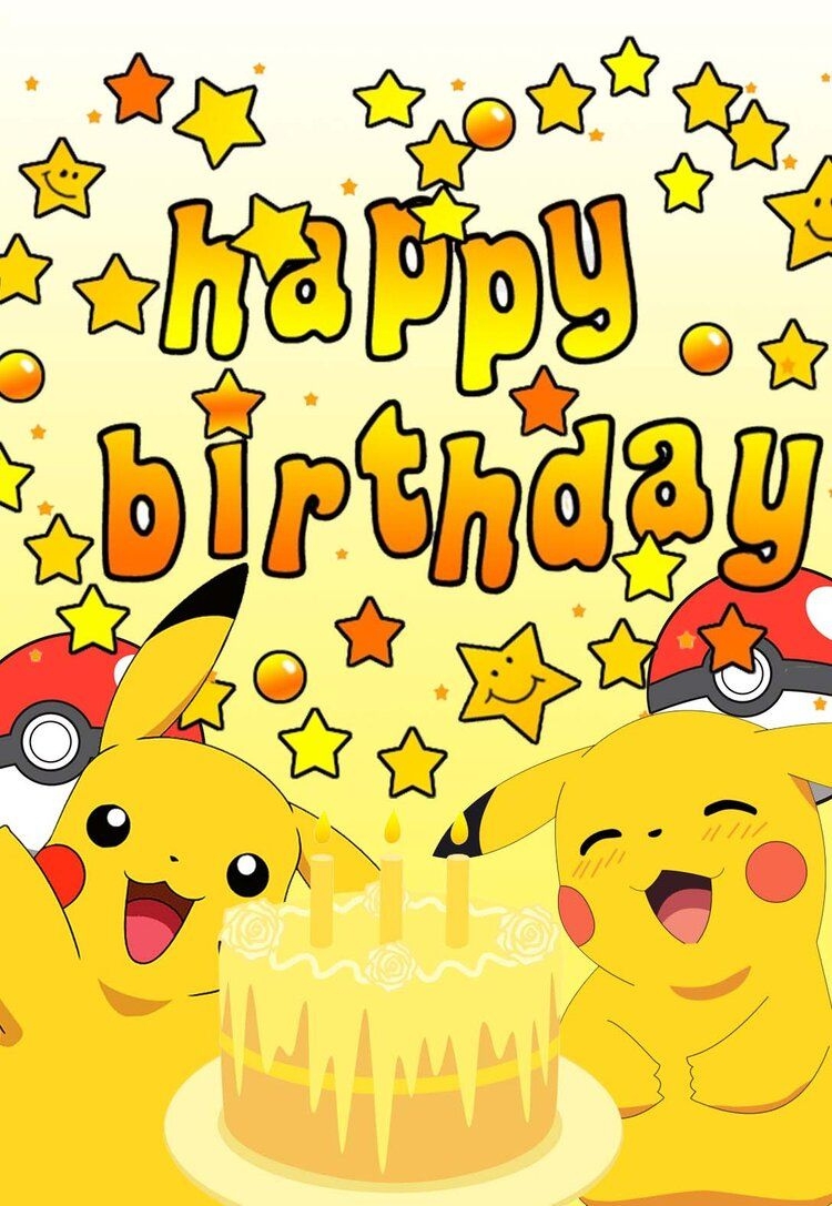 Free Pokemon Birthday Card Printables