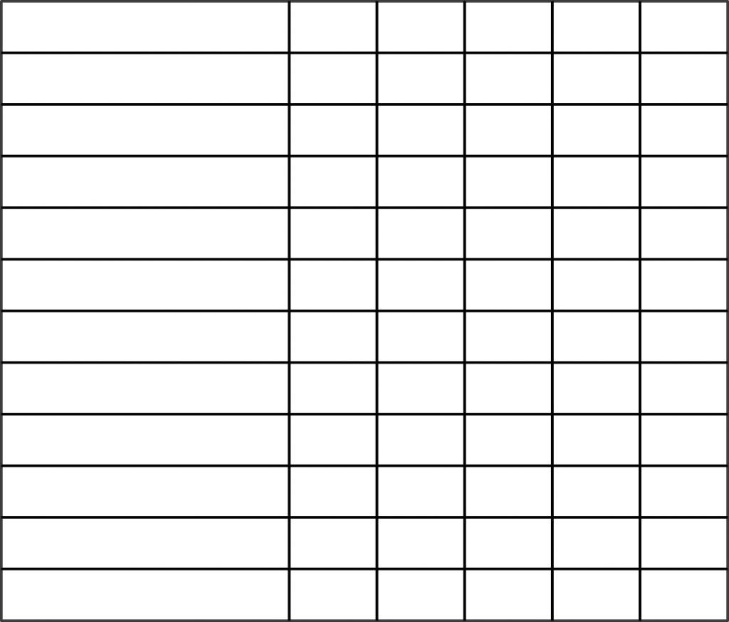 Free Printable 6 Column Chart Templates PDF Printables Hub 