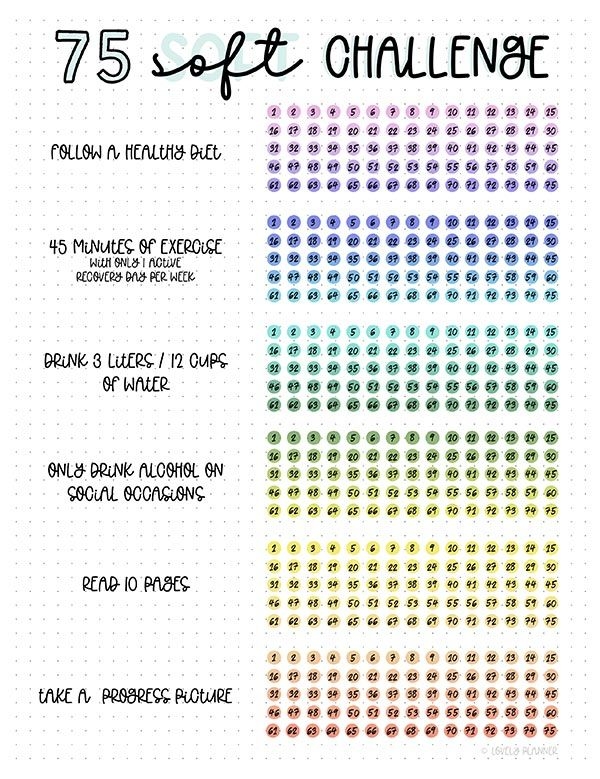 Free Printable 75 Soft Tracker Free Printable Templates