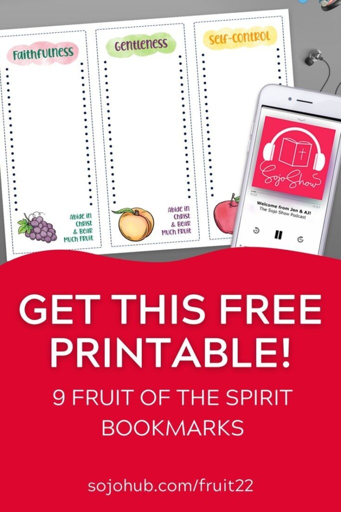 Free Printable 9 Fruit Of The Spirit Bookmarks