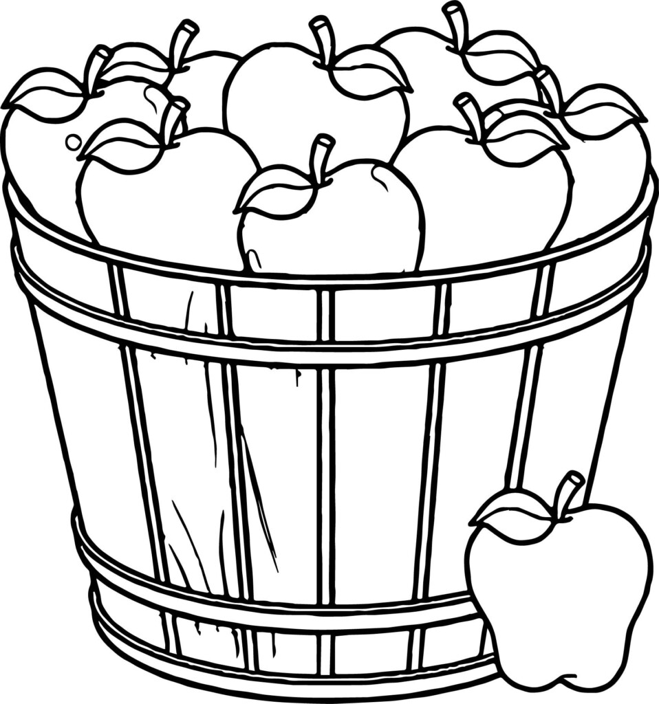 Free Printable Apple Basket Template