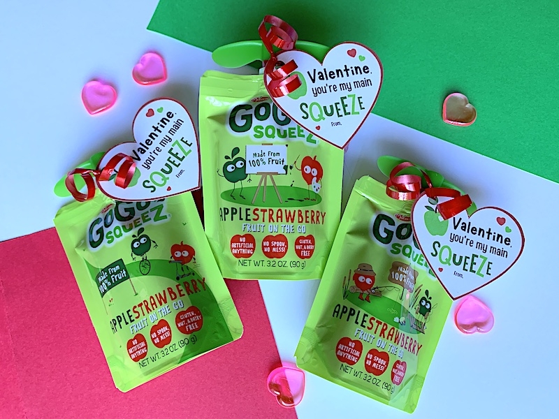 Free Printable Applesauce Pouch Valentines You 39 re My Main Squeeze 