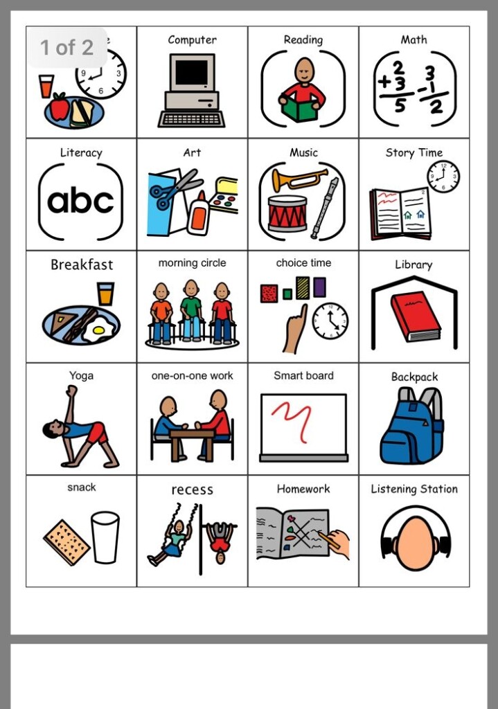 Free Printable Autism Visuals