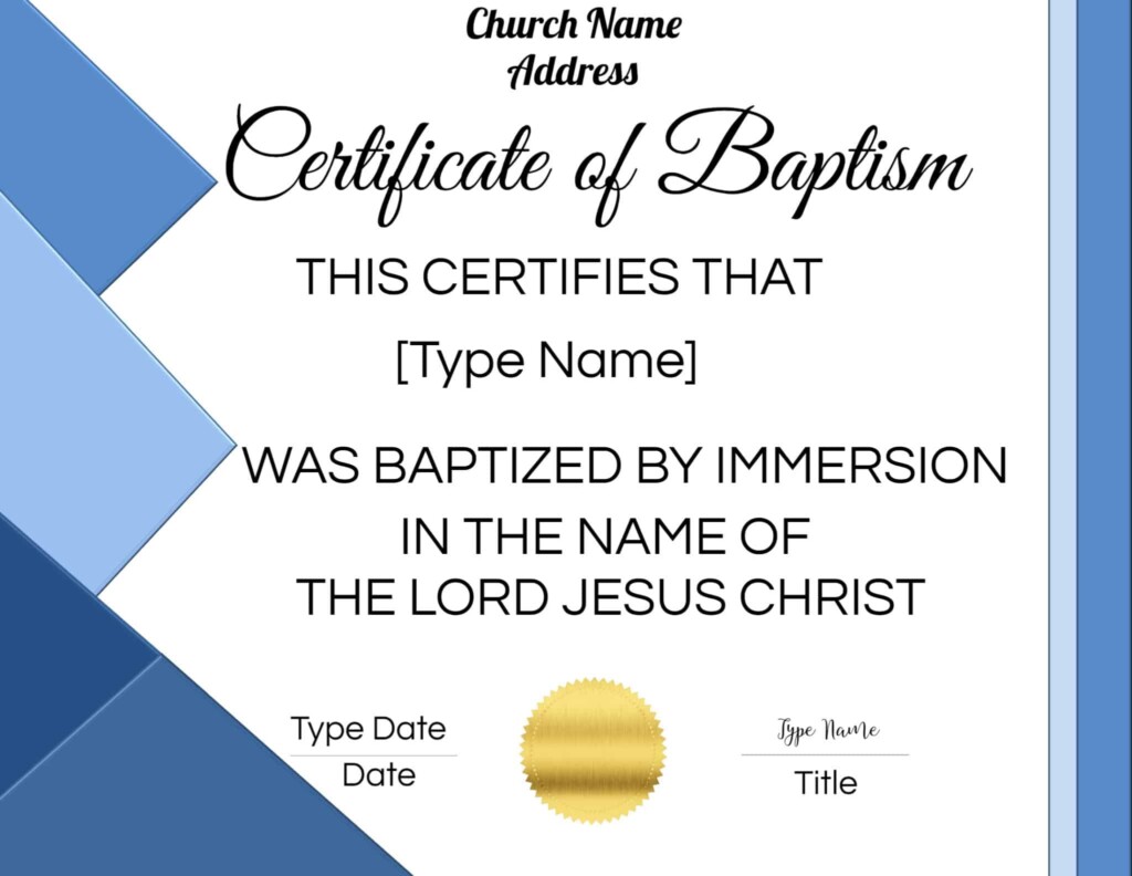 Free Printable Baptism Certificate Free Printable Template Baptism 